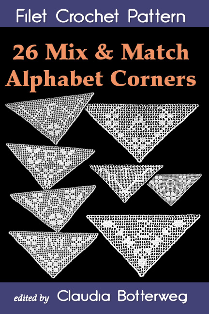 26 Mix & Match Alphabet Corners Filet Crochet Pattern